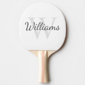 モノグラムパーソナライズされたと名前 卓球ラケット (正面)