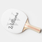 モノグラムパーソナライズされたと名前 卓球ラケット (横)