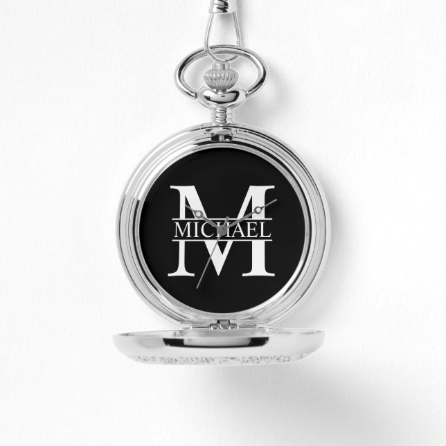 モノグラムパーソナライズされたと名前 腕時計 (正面)