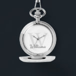 モノグラムパーソナライズされたと名前 腕時計<br><div class="desc">モノグラパーソナライズされたムと名前のギフトは、グレーのスクリプトのフォントスタイルで名前をパーソナライズされた特徴とし、白い背景に背景として明るいグレーのセリフのフォントスタイルでモノグラムを特徴とする。休日の贈り物、家族の懇親会の好意として完璧な、あなたは格別の機会のためのgroomsmenとギフトのためのギフト。</div>