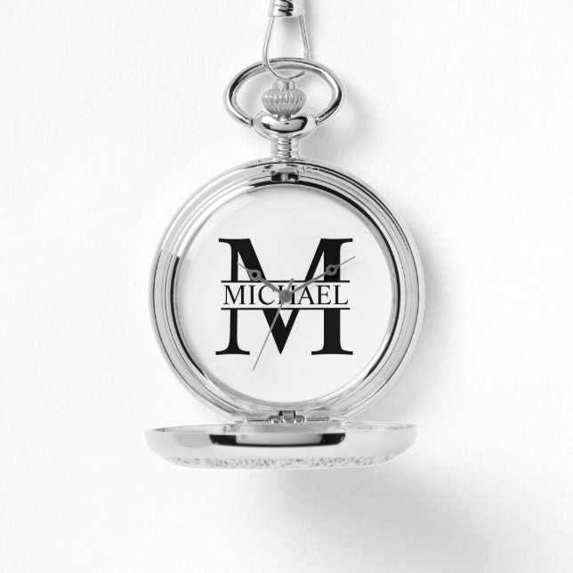 モノグラムパーソナライズされたと名前 腕時計 (正面)