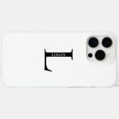 モノグラムパーソナライズされたと名前 Case-Mate iPhoneケース (裏面 (横))