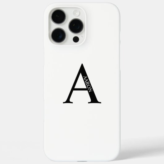 モノグラムパーソナライズされたと名前 Case-Mate iPhoneケース (裏面)