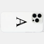 モノグラムパーソナライズされたと名前 Case-Mate iPhoneケース (裏面 (横))