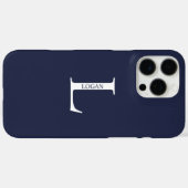 モノグラムパーソナライズされたと名前 Case-Mate iPhoneケース (裏面 (横))