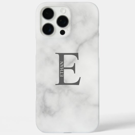 モノグラムパーソナライズされたと名前 Case-Mate iPhoneケース (裏面)