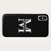 モノグラムパーソナライズされたと名前 Case-Mate iPhoneケース (裏面(横))