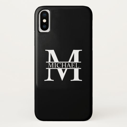 モノグラムパーソナライズされたと名前 Case-Mate iPhoneケース (裏面)