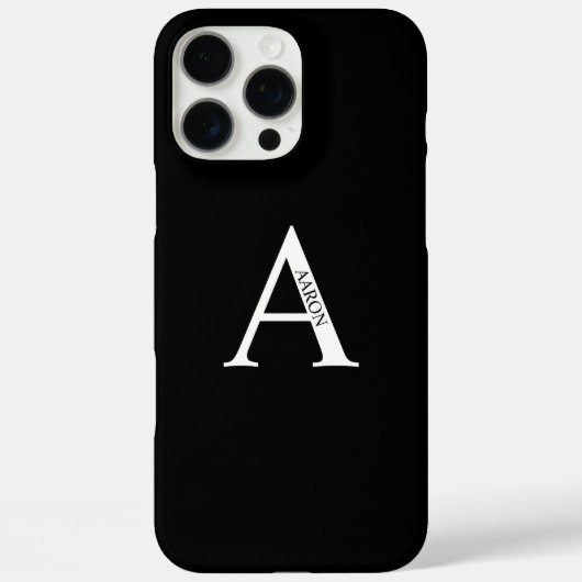モノグラムパーソナライズされたと名前 Case-Mate iPhoneケース (裏面)