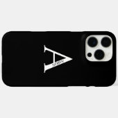 モノグラムパーソナライズされたと名前 Case-Mate iPhoneケース (裏面 (横))