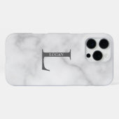 モノグラムパーソナライズされたと名前 iPhoneケース (裏面横)