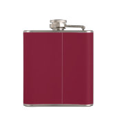 モノグラムパーソナライズされたと名前Burgundy Red フラスク (裏面)