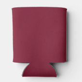 モノグラムパーソナライズされたと名前Burgundy Red 缶クーラー (裏面)