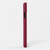 モノグラムパーソナライズされたと名前Burgundy Red Case-Mate iPhoneケース (裏面/右)