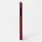 モノグラムパーソナライズされたと名前Burgundy Red Case-Mate iPhoneケース (裏面/左)
