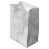 モノグラムパーソナライズされたと名大理石 ミディアムペーパーバッグ (裏面アングル)