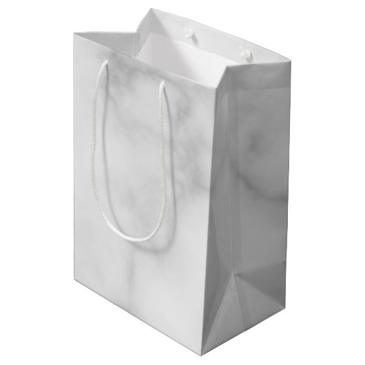 モノグラムパーソナライズされたと名大理石 ミディアムペーパーバッグ (裏面アングル)