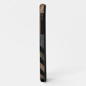 モノグラムパーソナライズされたのシェブロンとテクスチャ Case-Mate iPhoneケース (裏面/左)