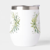 モノグラムパーソナライズされたの緑の花嫁の贈り物 (左面)