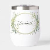 モノグラムパーソナライズされたの緑の花嫁の贈り物 (正面)