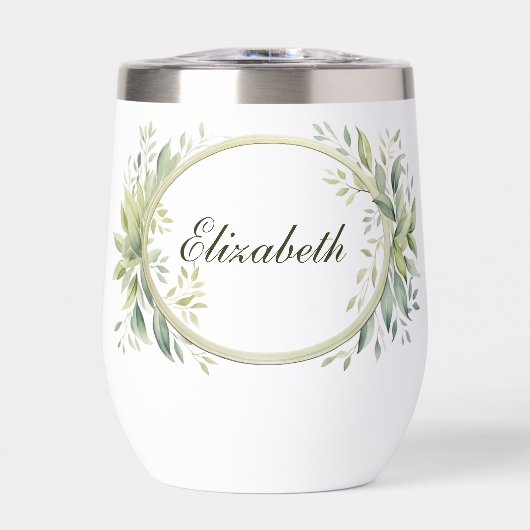 モノグラムパーソナライズされたの緑の花嫁の贈り物 (正面)