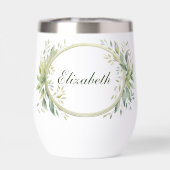 モノグラムパーソナライズされたの緑の花嫁の贈り物 (背面)