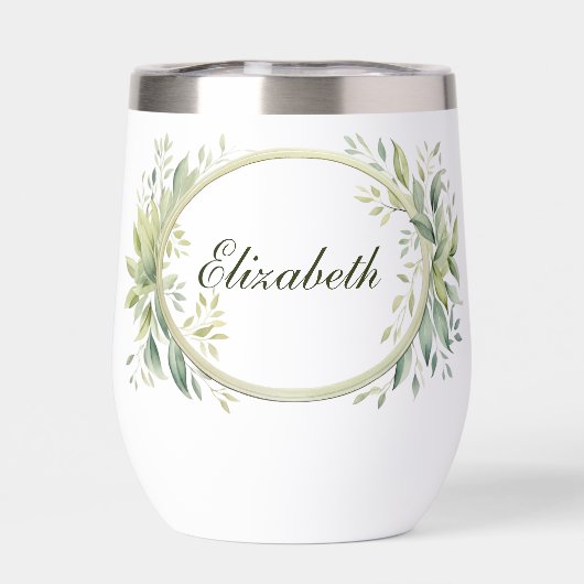 モノグラムパーソナライズされたの緑の花嫁の贈り物 (背面)