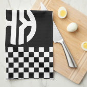 モノグラムパーソナライズされたイニシャルキッチンタオル キッチンタオル (四つ折り)