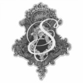 モノグラムパーソナライズされたイニシャルビニールシール シール (正面)