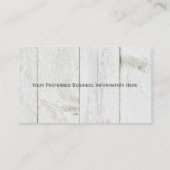 モノグラムパーソナライズされたイニシャル素朴 名刺 (裏面)