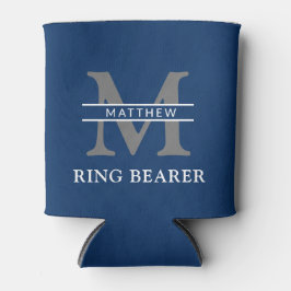 モノグラムパーソナライズされたイニシャル&ネームリングベアラ 缶クーラー