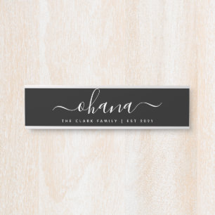 モノグラムパーソナライズされたウェルカムファミリードアサイン サインプレート