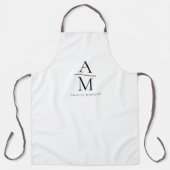 モノグラムパーソナライズされたエプロン エプロン (正面)