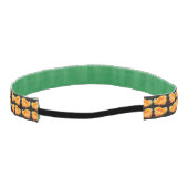 モノグラムパーソナライズされたオレンジパイクリーナシサボテン アスレチックヘッドバンド (裏面)