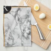 モノグラムパーソナライズされたカスタムレターキッチンタオル キッチンタオル (四つ折り)