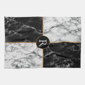 モノグラムパーソナライズされたカスタムレターキッチンタオル キッチンタオル (横)