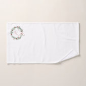 モノグラムパーソナライズされたクリスマスタオルセット バスタオルセット (ハンドタオル)