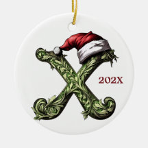 モノグラムパーソナライズされたクリスマス装飾品