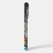 モノグラムパーソナライズされたグリーンブルーブルガンディ抽象芸術 Case-Mate iPhoneケース (裏面 / 右)