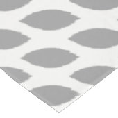 モノグラムパーソナライズされたグレー抽象芸術楕円パターン テーブルクロス (アングル)