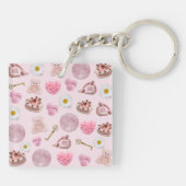 モノグラムパーソナライズされたコケットヴィンテージシーシェル キーホルダー (裏面)