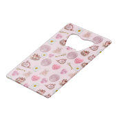 モノグラムパーソナライズされたコケットヴィンテージシーシェル クレジットカード栓抜き (裏面アングル)