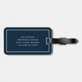 モノグラムパーソナライズされたゴルファーあなたのロゴを追加 ラゲッジタグ (裏面横)