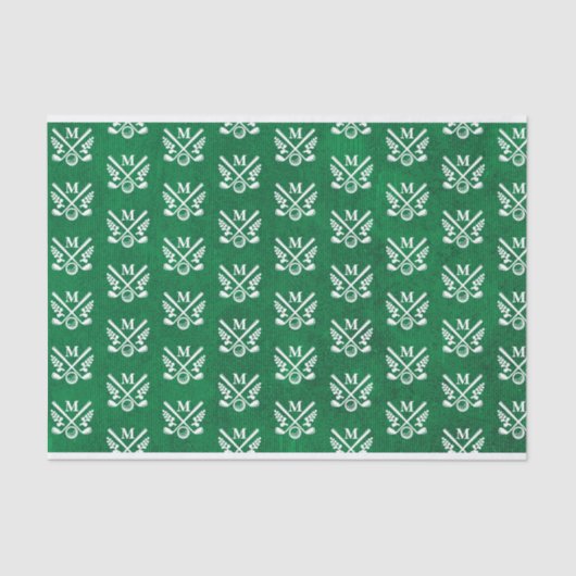 モノグラムパーソナライズされたゴルフ 薄葉紙 (正面)