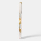 モノグラムパーソナライズされたゴールデンマーブルiPhoneケース Case-Mate iPhoneケース (裏面 / 右)