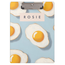 モノグラムパーソナライズされたサニーサイドアップ卵パターン