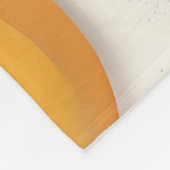 モノグラムパーソナライズされたサニーサイドアップ卵パターン フリースブランケット (角)