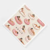 モノグラムパーソナライズされたサマープールフロートパターン (コーナー)