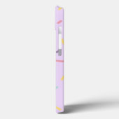 モノグラムパーソナライズされたシルバーイニシャルBあなたの名前 Case-Mate iPhoneケース (裏面 / 左)