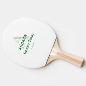 モノグラムパーソナライズされたシンプルグルームチームgroomsmen 卓球ラケット (横)